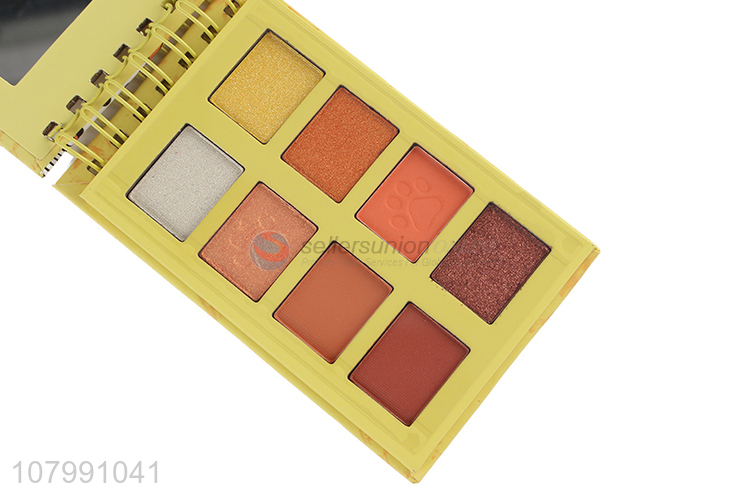 Creative Design Coil Book Shape 8 Color Eyeshadow Palette