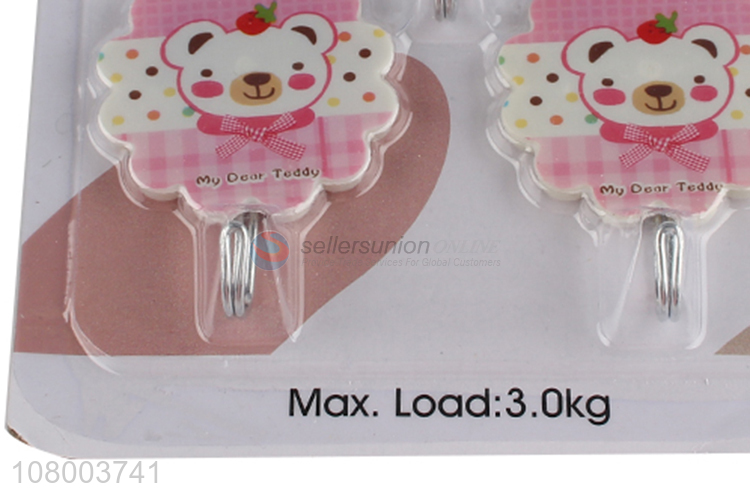 Factory supply utility wall hooks plastic sticky hook for hanging