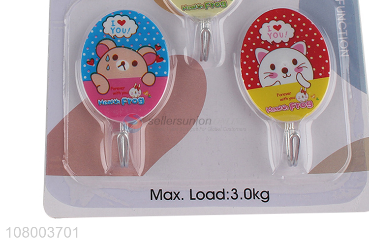 New arrival kitchen wall hooks plastic sticky hooks for bathroom