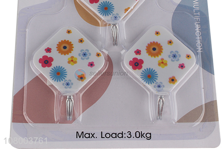 High quality stick on wall hooks kitchen bathroom adhesive hooks
