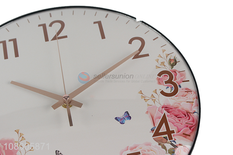 New creative wall clock living room fashion glass art clock