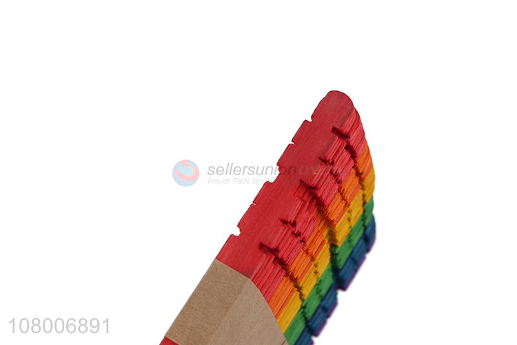 Latest products colourful disposable wooden ice cream stick