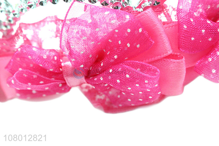 Factory price durable plastic children tiaras headwear for party