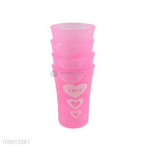 Yiwu market pink plastic multipurpose cup mouthwash cup