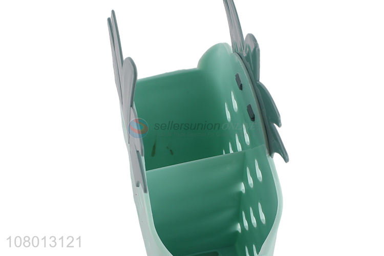 Popular product green plastic chopstick cage kitchen storage basket
