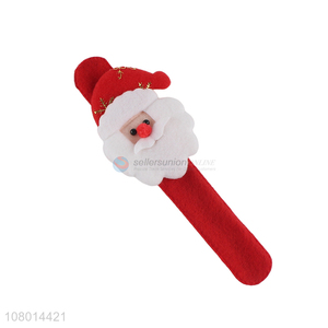 New arrival Christmas gift cartoon slap band bracelet w/o led light