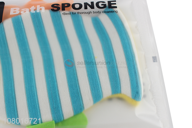 Low price fish shape body cleaning bath gloves for sale