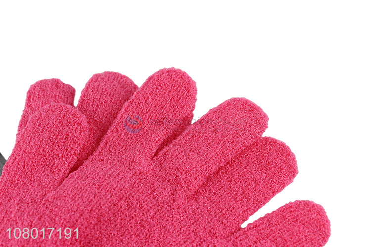 China factory multicolor spa body cleaning bath gloves