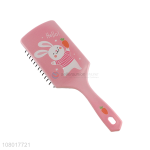 Good price pink cartoon print airbag comb wholesale