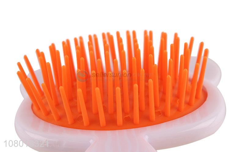 Wholesale purple plastic print massage comb for lady hairdressing