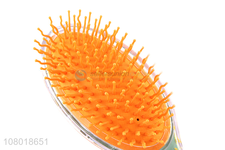 Wholesale plastic cartoon print hairdressing massage comb