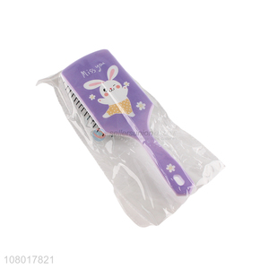 Factory wholesale purple print cartoon rabbit massage comb