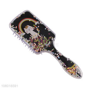 High quality print cartoon animal massage comb for women