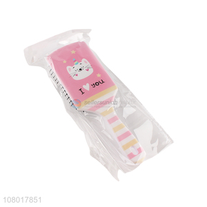 Wholesale pink cartoon print hairdressing massage comb