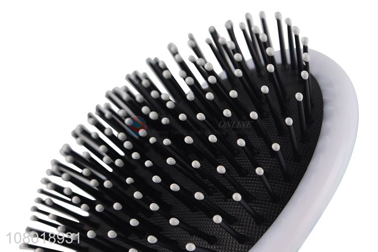 Good quality plastic airbag comb print hairdressing comb