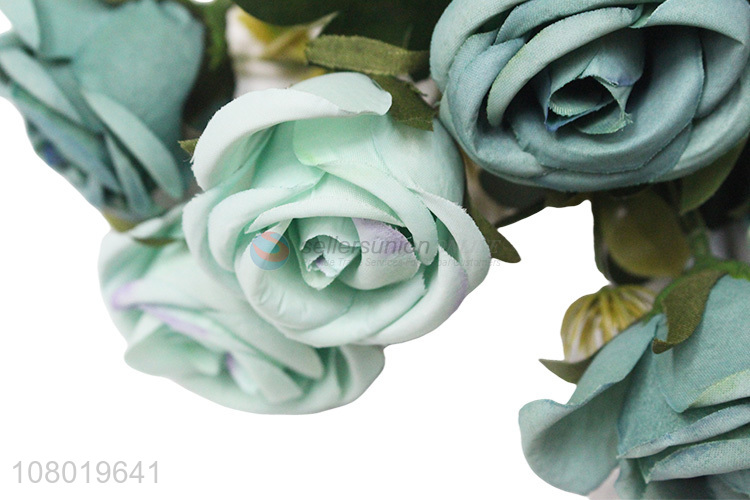 China factory 7 heads plastic roses artificial rose flower fake bouquet