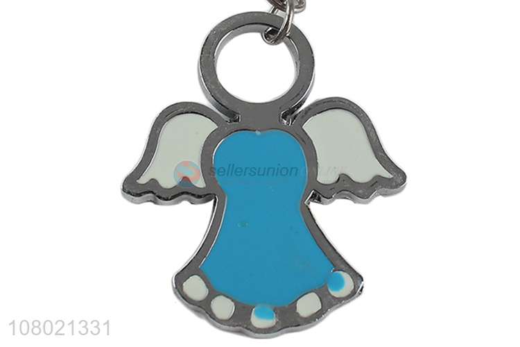 New arrival metal pendant key chain enamel key ring cute keychains