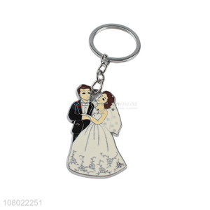 Hot selling adorable key chain personalized zinc alloy epoxy keychains