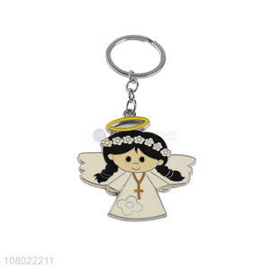 Good quality adorable key chain personalized enamel epoxy metal keychains