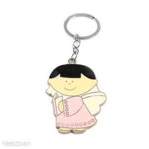 Hot items lovely zinc alloy keychains custom 2D 3D epoxy key chain