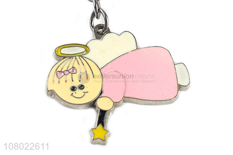 Latest imports cartoon metal keychains adorable enameled key chain