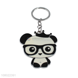 Factory supply cartoon animal keychains cute key ring panda key chain