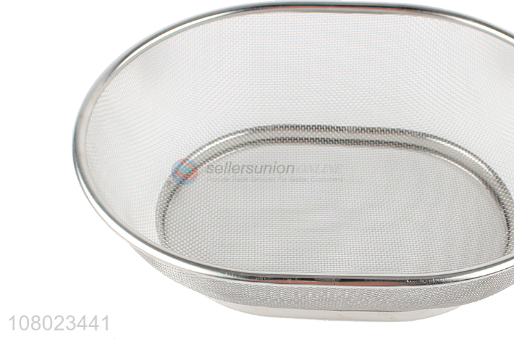 Good Quality Stainless Steel Oval Mesh Basket Kitchen Strainers