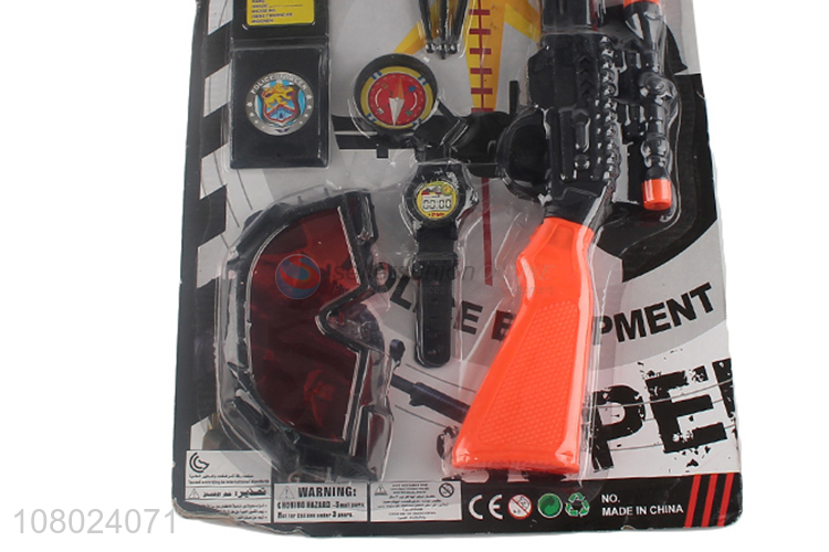 China sourcing plastic soft bullet gun toys police set toys