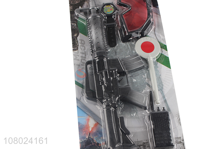 Low price non-toxic children police set gun set toys for sale