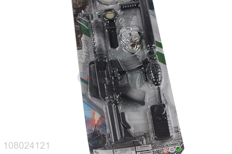 Wholesale from china plastic children police set toys