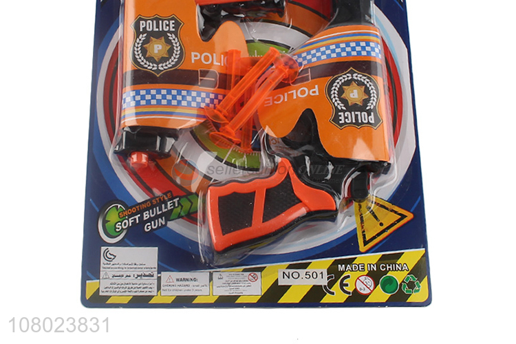 High quality plastic pretend play set police gun toys for sale