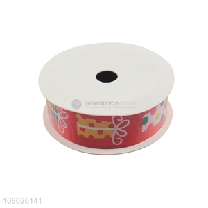 Good Quality Color Printing Polyester Ribbon For Christmas Decoration