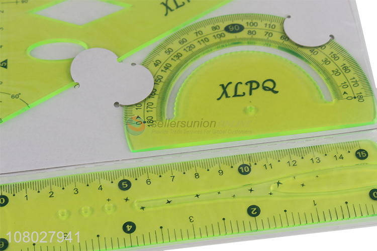 China factory school students 3pieces ruler set for stationery