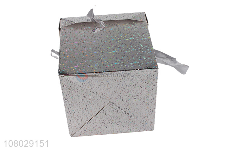 Good Sale Laser Silver Little Star Pattern Gift Box