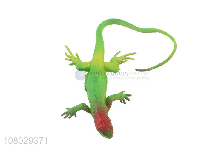 Low price wholesale green lizard party tricky toys