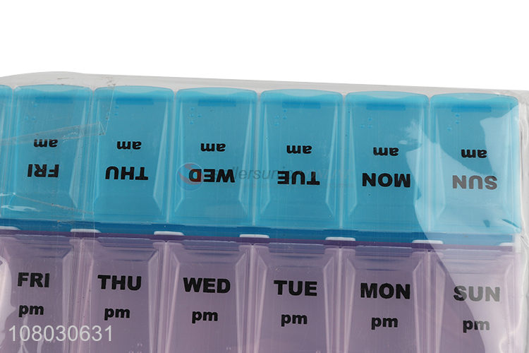 Yiwu wholesale weekly plastic pill case medicine box