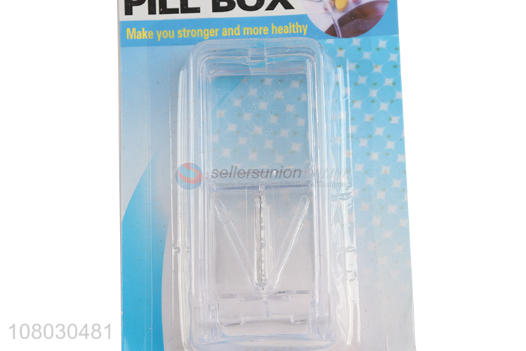 New arrival portable transparent pill box medicine box for sale