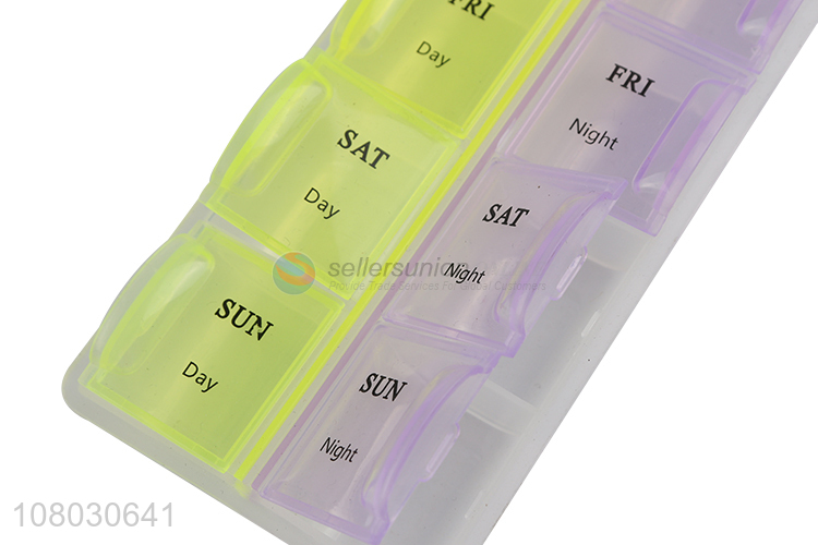 Online wholesale 14compartments plastic medicine box for sale