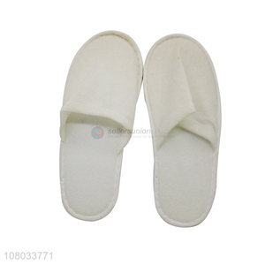 Factory supply non-slip disposable polyester slippers hotel home slippers