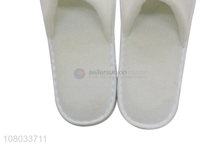 Custom logo terry spa slipper indoor disposable slipper for men and women