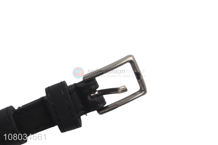 High Quality Black Leather Belt Fashion Ladies Belt