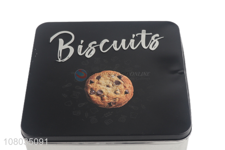 Luxury Food Packaging Metal Tin Box Biscuits Candy Jar
