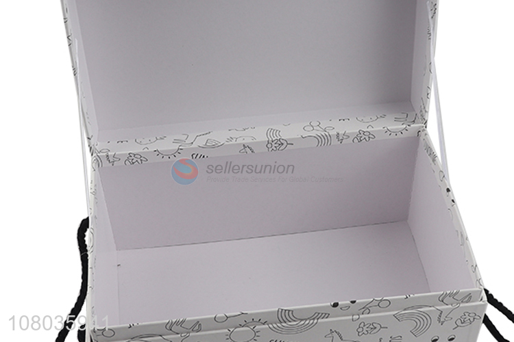 Factory direct sale white paper box holiday gift box
