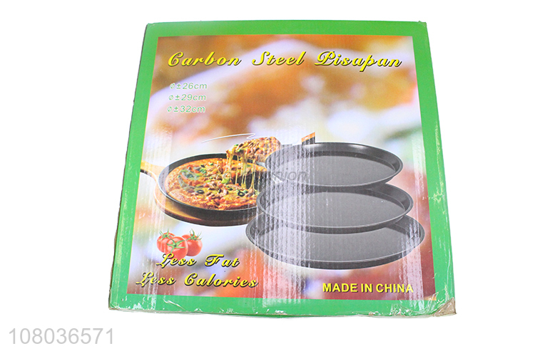 Wholesale black round iron dinner plate creative cheese plate