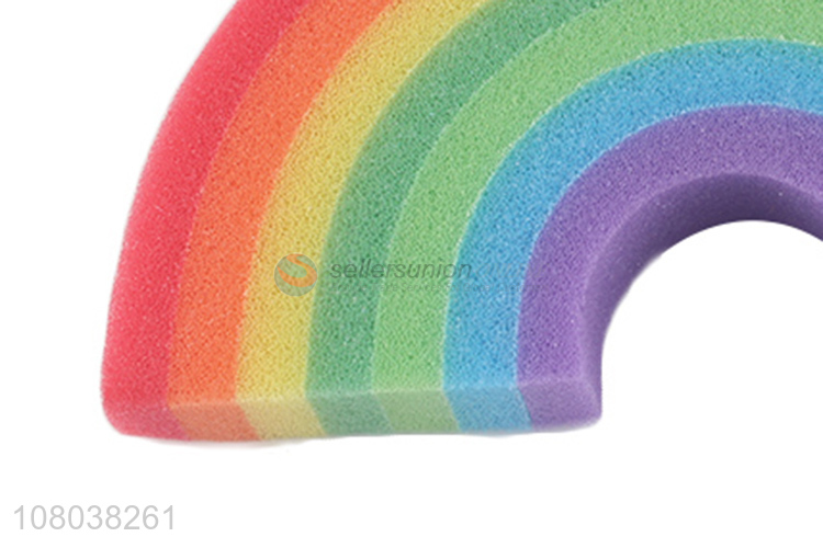 Fashion Rainbow Shape Cleaning Sponge For Kitchen