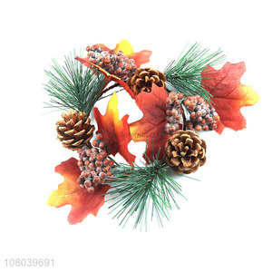 Christmas Garland With Pine Cone For Holiday Party Decoration