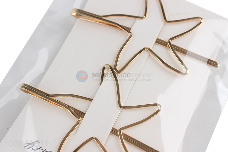 Yiwu market star shape fashion women hairpin hair accessories
