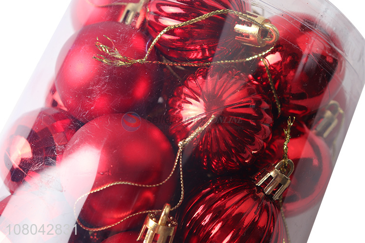 Hot products red home decoration hanging christmas ball