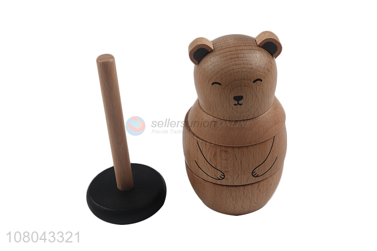 Top product wooden bear doll kids boys girls gift wooden doll