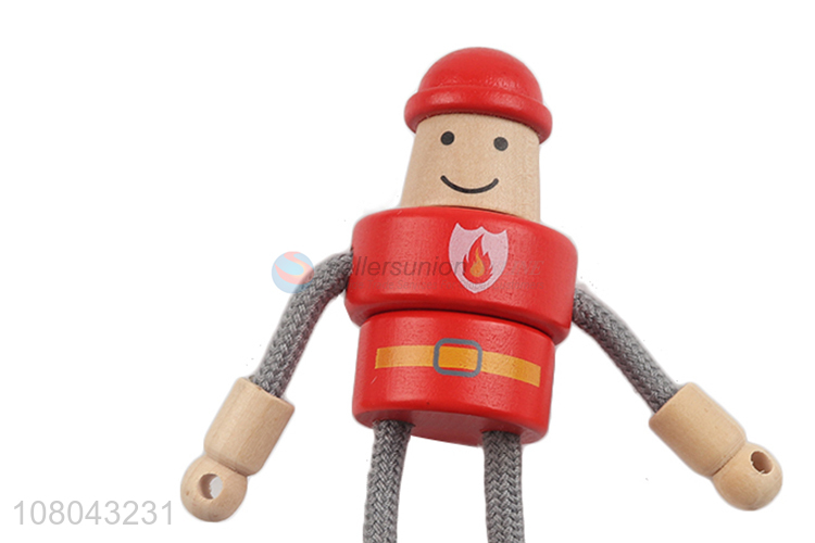 Online wholesale poseable wooden doll kids gift home decoration